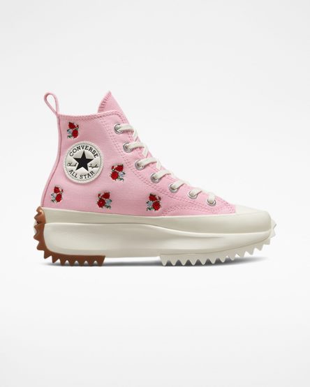 Pánské Boty Na Platformy Converse Run Star Hike Embroidered Floral Vysoké Oranžové Růžové Červené | CZ BONX86